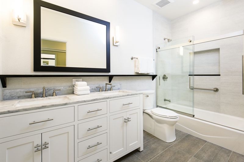Contemporary vanity with storage